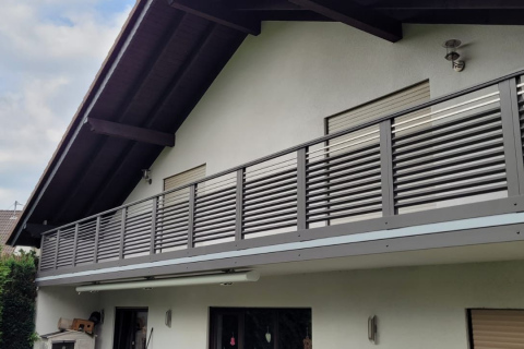 W158-Waagerecht-Aluminium-Balkone-Balkongelaender-Rieb-Balkone-Wartungsfrei-Gelaender-Nie-mehr-Streichen